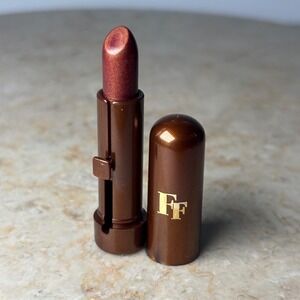 Fashion Fair Lipstick Knockout Superstar Mini Bronze Shimmer Vintage Slide Case